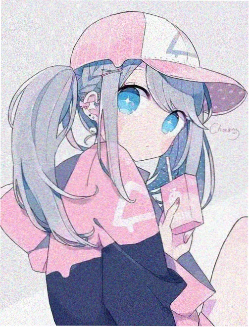 托腮思考漫画手图片